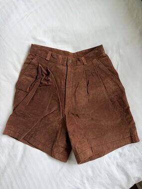Vintage Suede Leather Shorts from The Limited
